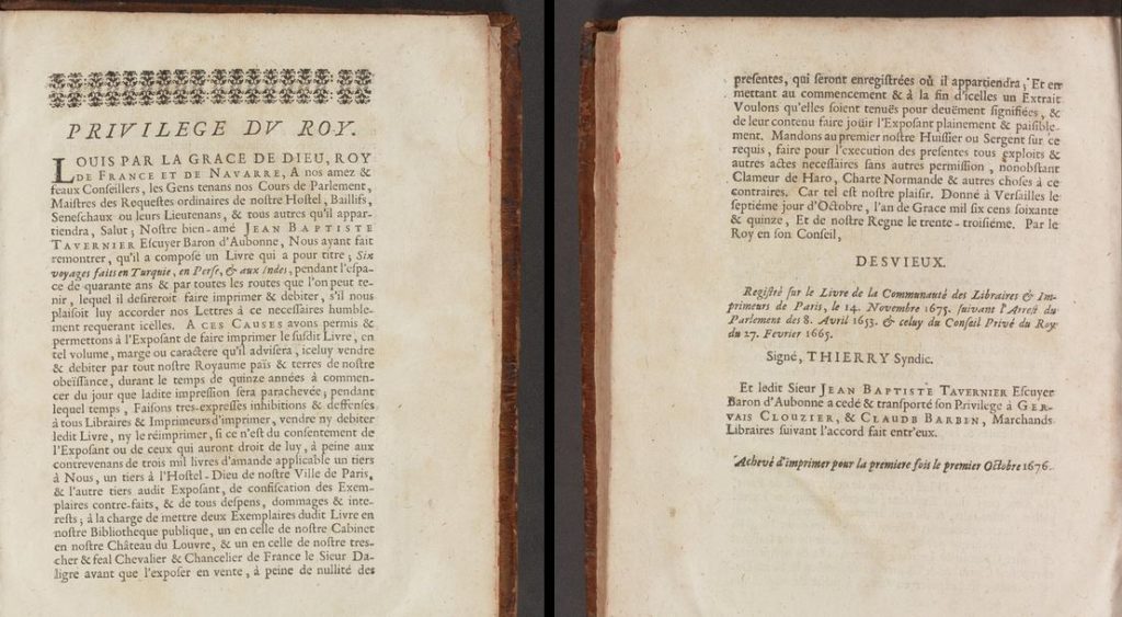 privilège du Roy